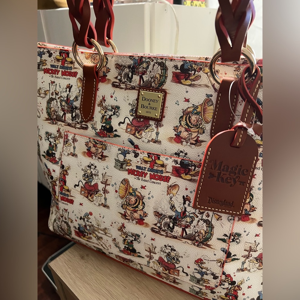 Mickey Mouse & the band Dooney & Bourke Tote - Magic Key Exclusive
